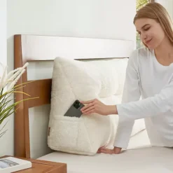 Bearpaw Headboard Sherpa Wedge Pillow -Bedding Shop 53005569 CC ALT7