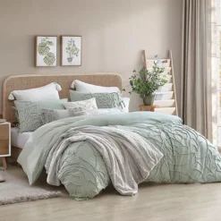 Peri Chenille Rose Duvet Cover Set With Shams -Bedding Shop 53038896 CC ALT2