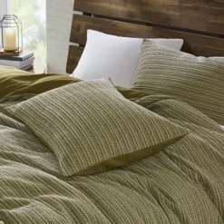 Woolrich Lyon 3 Pc Waffle Washed Cotton Comforter Set -Bedding Shop 54502863 CC ALT6