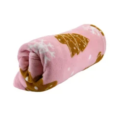 New View Gifts & Accessories Gingerbread Print Throw Blanket -Bedding Shop 54609228 CC ALT2