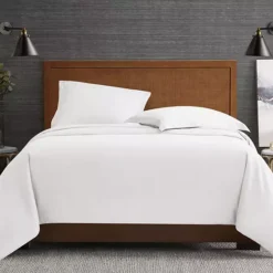 London Fog London Fog Garment Wash Solid White Duvet Cover Set With Shams -Bedding Shop 5483202 White 1