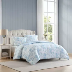 Laura Ashley Anja Textured Toile Comforter Set -Bedding Shop 55013982 CC ALT5
