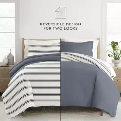 Home Collection Premium Ultra Soft Desert Stripe Reversible Duvet Cover Set -Bedding Shop 5502048 ALT4