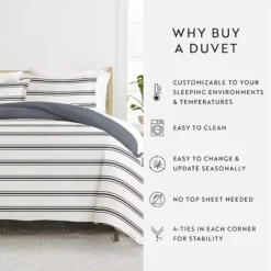 Home Collection Premium Ultra Soft Desert Stripe Reversible Duvet Cover Set -Bedding Shop 5502048 ALT5