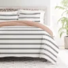 Home Collection Premium Ultra Soft Desert Stripe Reversible Duvet Cover Set