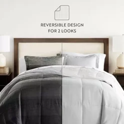 Home Collection Premium Ultra Soft Gray Ombre Down-Alternative Comforter -Bedding Shop 5502114 ALT2