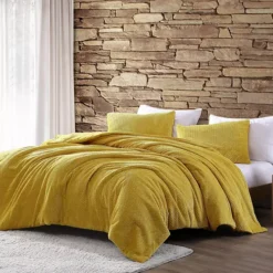 Avondale Manor Lele Jacquard Plush Comforter Set With Shams -Bedding Shop 5503209 Yellow