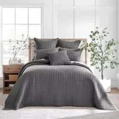 Levtex Home Mills Waffle Bedspread Set With Shams 27 Levtex Home Mills Waffle Bedspread Set With Shams -Bedding Shop 5506300 Charcoal