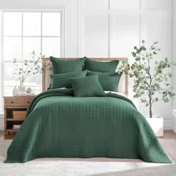 Levtex Home Mills Waffle Bedspread Set With Shams 30 Levtex Home Mills Waffle Bedspread Set With Shams -Bedding Shop 5506300 Green