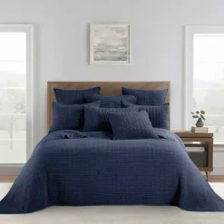 Levtex Home Mills Waffle Bedspread Set With Shams 32 Levtex Home Mills Waffle Bedspread Set With Shams -Bedding Shop 5506300 Navy