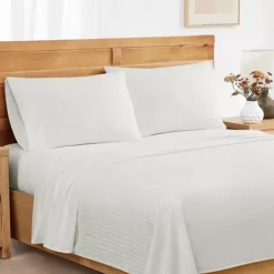 Royal Velvet Signature Dobby Stripe Sheet Set Or Pillowcases -Bedding Shop 55321581 CC ALT3