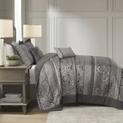 Madison Park Venetian 5-piece Jacquard Bedspread Set With Throw Pillows -Bedding Shop 55352851 CC ALT9