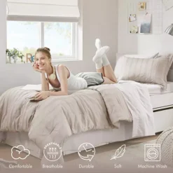 510 Design Logan Woven Striped Comforter Set -Bedding Shop 55394906 CC ALT3