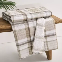 Levtex Home Thatch Home Spencer Plaid Quilted Throw Blanket -Bedding Shop 55520871 CC ALT2