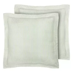 Laura Ashley Ticking Stripe Euro Sham -Bedding Shop 5637325 Green 1