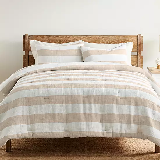 Sonoma Goods For Life® Stillwater Gauze Stripe Comforter Set With Shams 5 Sonoma Goods For Life® Stillwater Gauze Stripe Comforter Set With Shams - Image 5