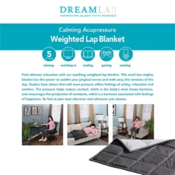 Dream Lab 5-lbs. Weighted Lap Blanket -Bedding Shop 5743455 ALT2