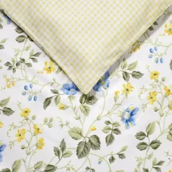 Laura Ashley Meadow Floral Blue Duvet Cover Set With Shams -Bedding Shop 5757999 ALT10