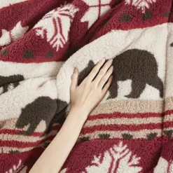 Woolrich Tunbridge Print Sherpa Comforter Set With Shams -Bedding Shop 5972434 ALT5