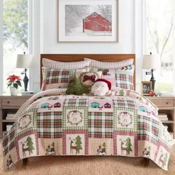 Levtex Home Home For Christmas Quilt Set With Shams 18 Levtex Home Home For Christmas Quilt Set With Shams -Bedding Shop 5991529 Green 1