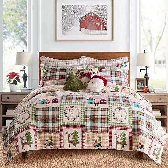 Levtex Home Home For Christmas Quilt Set With Shams 1 Levtex Home Home For Christmas Quilt Set With Shams