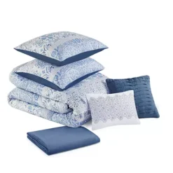 Madison Park Noa 6-Piece Comforter Set With Shams And Throw Pillows -Bedding Shop 6009333 ALT2