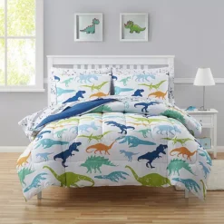 Sweet Home Collection Kid's Dinosaur Comforter & Sheet Set