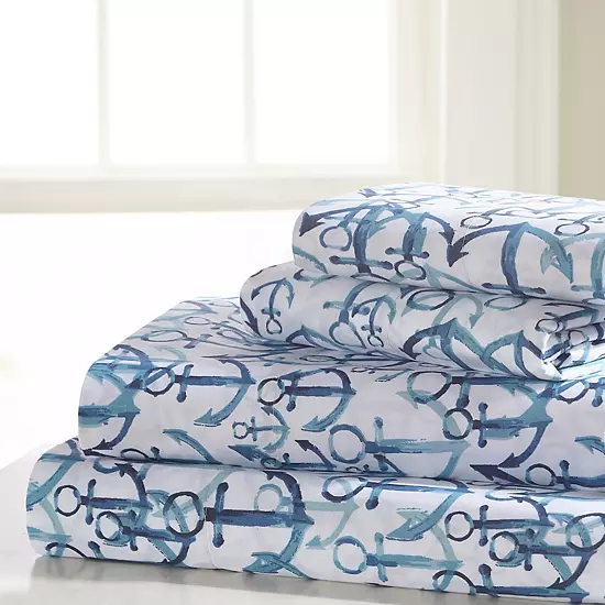 Harper Lane Anchors Away 4-piece Sheet Set 1 Harper Lane Anchors Away 4-piece Sheet Set