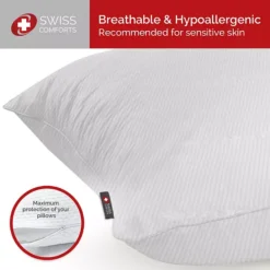 Swiss Comforts Embossed Tencel 2-pack Pillow Protector Set -Bedding Shop 6203550 ALT2