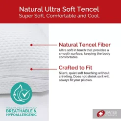 Swiss Comforts Embossed Tencel 2-pack Pillow Protector Set -Bedding Shop 6203550 ALT7