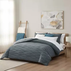 Koolaburra By UGG Koolawash Wavy Clip Jack Comforter Set With Shams -Bedding Shop 6228162 ALT3