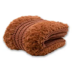 Donna Sharp Plush Knit Throw Blanket -Bedding Shop 6319064 Rust 1