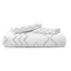 Unikome Ultra Soft Clipped Jacquard Duvet Cover Set Chic Home Bedding Duvet Cover -Bedding Shop 6342997 ALT4