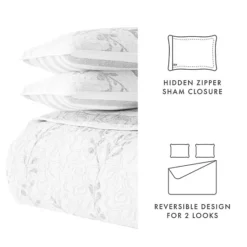 Urban Loft's Reversible 3pc Quilt Set For King And Queen Beds -Bedding Shop 6363391 ALT3