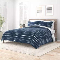 Urban Loft's Reversible 3pc Quilt Set For King And Queen Beds -Bedding Shop 6363391 Horizon Navy