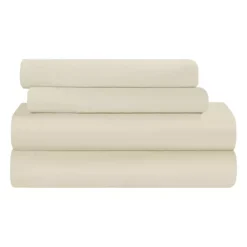 SUPERIOR 300 Thread Count Rayon From Bamboo Deep-Pocket Sheet Set -Bedding Shop 6374354 Silver