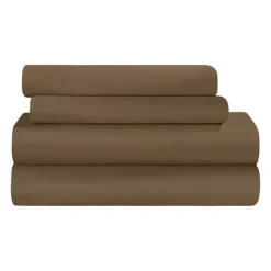 SUPERIOR 300 Thread Count Rayon From Bamboo Deep-Pocket Sheet Set -Bedding Shop 6374354 Taupe 1