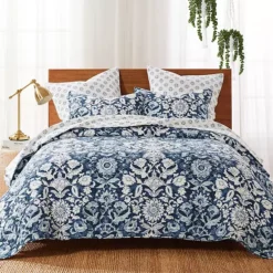 Levtex Home Laure Indigo Quilt Set With Shams