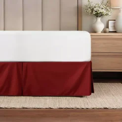 Urban Loft's Full Size Pleated Bed Skirt Box Spring Cover Essential Home Bedding -Bedding Shop 6463774 Burgundy