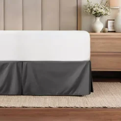 Urban Loft's Full Size Pleated Bed Skirt Box Spring Cover Essential Home Bedding -Bedding Shop 6463774 Gray