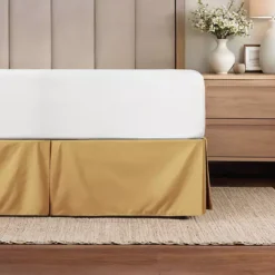 Urban Loft's Queen Size Pleated Bed Skirt Box Spring Cover Essential Home Bedding 26 Urban Loft's Queen Size Pleated Bed Skirt Box Spring Cover Essential Home Bedding -Bedding Shop 6463936 Gold