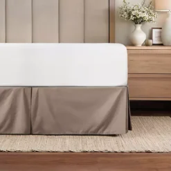Urban Loft's Queen Size Pleated Bed Skirt Box Spring Cover Essential Home Bedding 34 Urban Loft's Queen Size Pleated Bed Skirt Box Spring Cover Essential Home Bedding -Bedding Shop 6463936 Taupe