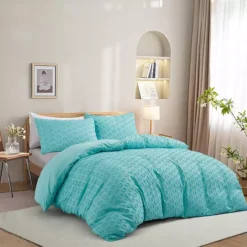 Unikome Soft Duvet Cover With Zipper Closure-Chic Home Bedding Duvet Cover -Bedding Shop 6526240 Teal Circle