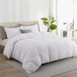 Unikome Soft Duvet Cover With Zipper Closure-Chic Home Bedding Duvet Cover -Bedding Shop 6526240 White Square