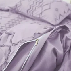 Unikome Soft Solid Clipped Duvet Cover Set With Corner Ties -Bedding Shop 6526268 ALT2