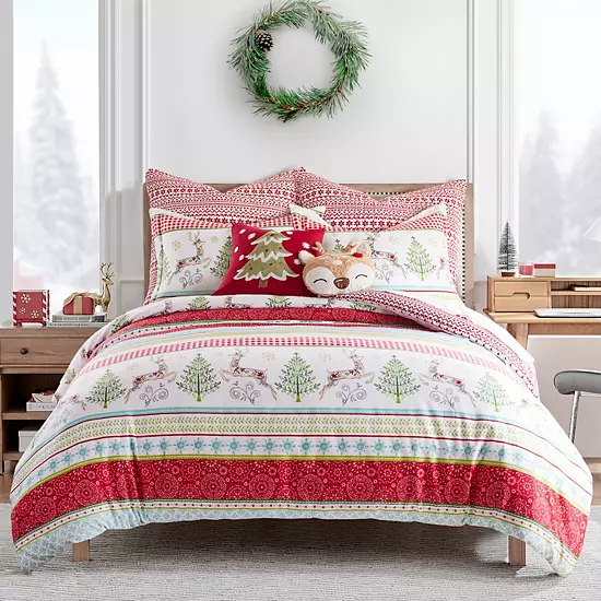 Levtex Home Merry & Bright Comet & Cupid Comforter Set 1 Levtex Home Merry & Bright Comet & Cupid Comforter Set