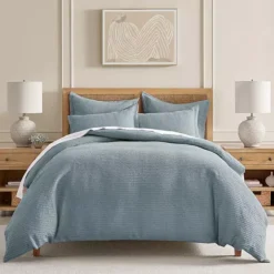 Levtex Home Cloud Waffle Duvet Cover Set -Bedding Shop 6554496 Chambray