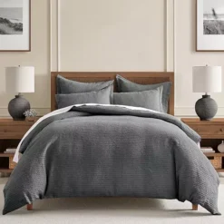 Levtex Home Cloud Waffle Duvet Cover Set -Bedding Shop 6554496 Charcoal