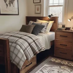 Levtex Home Spencer Plaid Flannel Duvet Cover Set 15 Levtex Home Spencer Plaid Flannel Duvet Cover Set -Bedding Shop 6554757 ALT4