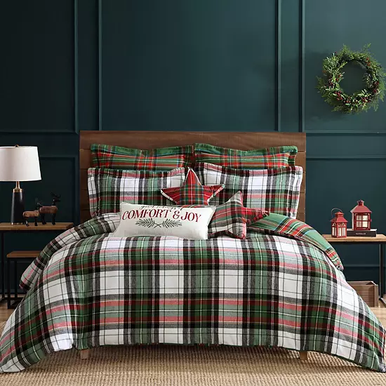 Levtex Home Spencer Plaid Flannel Duvet Cover Set 9 Levtex Home Spencer Plaid Flannel Duvet Cover Set - Image 9